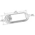 77363 by GROTE - Strobe Light - Amber, Oval, LED, 12V, 6 in., 0.95A