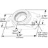 Grote 937603 Turn Signal Light Bracket Mounting Bracket With Grommet For 2" Round Lights - Gray, Multi Pack