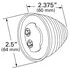 G1083 by GROTE - Hi Count® 2 1/2" 13-Diode Beehive LED Clearance / Marker Light - Yellow