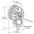 64G11 by GROTE - Trilliant(R) T26 LED Work Lights | 1800 Lumens, Pendant Mount, Near Flood, w/ Pigtail, 10-48V