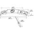 Grote 49453 Side Marker Light MicroNova® Dot LED Clearance Marker Lights, Amber, with Bracket