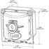 87151 by GROTE - Trailer Nosebox Assembly - Ultra-Pin Receptacle, Gray, 7 Threaded Post