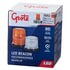 Grote 78053 Strobe Light LED Beacons with S-Link Synchronization, Permanent Mount, Class I, Amber