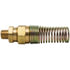 Tectran 104 Air Brake Air Hose Fitting Pipe Fitting - 3/8 in. I.D Hose, 1/2 in. Pipe Thread, with Spring Guard