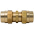 Tectran 107701 Air Brake Air Line Fitting Air Brake Air Hose Mender - Brass, 1/2 inches Hose I.D, D.O.T