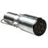 Tectran 791-67 Socket Adapter Trailer Receptacle Socket - 7-Way Pin to 6-Way Adapter, Metal