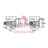 Meritor BSS44-8 Steering Gear Stub Shaft Steering Gear Stub Shaft, 2.756 in. Bearing Shoulder Diameter, 6.09 in. Effective