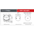 W013588874 by FIRESTONE - Air Spring - 17.00" Extended, 5.90" Compressed, 9.00" Width Top Plate, Reversible Sleeve