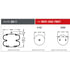 W013587897 by FIRESTONE - Air Suspension Spring - Rolling Lobe, 3.12" Compressed, 6.31" Top & Bottom, Threaded