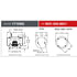 Firestone W013588931 Suspension Air Spring Kit Airide Air Spring Reversible Sleeve 1T15M-2