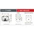 W013585379 by FIRESTONE - Air Spring - 12.25" Extended, 3.70" Compressed, 6.31" Width Top Plate, Reversible Sleeve