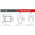 W013587424 by FIRESTONE - Air Spring - Double Convulated, 3.12" Compressed, 9.00" Width Top Plate