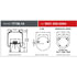 Firestone W013589264 Suspension Air Spring Kit Airide Air Spring Reversible Sleeve 1T19F-14