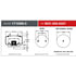 Firestone W013589307 Suspension Air Spring Kit Airide Air Spring Reversible Sleeve 1T15M-.5