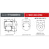 Firestone W013589782 Suspension Air Spring Kit Airide Air Spring Reversible Sleeve 1T15ZR-6