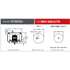 Firestone W013585775 Suspension Air Spring Kit Airide Air Spring Reversible Sleeve 1T15TQ-1