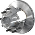 10083509 by CONMET - Disc Brake Rotor and Hub Assembly - Splined Rotor, Aluminum Hub, 2.56 in. Stud, Steel Wheels