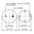 ContiTech 64347 Suspension Air Spring Kit Suspension Air Spring Kit - 13.5 in. Design Height, 13.7 in. Max Diameter, 22 in.