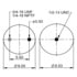 ContiTech 64405 Suspension Air Spring Kit Air Spring - 9, 10-17.5 P, 454 (1R12-499/8454)