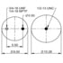 64412 by CONTITECH - Suspension Air Spring - Neway RL196/196A/228, Trailer Air Suspensions, 14 in. Design Height