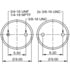 64562 by CONTITECH - Air Spring - FT 330-29 431, 12 in. Design Height, 12.8 in. Max Diameter, 18.9 in. Max Height