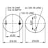 64570 by CONTITECH - Air Spring - Triple Convoluted (3B12-335/4520, ABSP3B22R-7996)