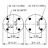 ContiTech 64606 Suspension Air Spring Kit Air Suspension Spring - Bellow Style, Double Convoluted