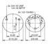 ContiTech 64639 Suspension Air Spring Kit Air Spring Rolling Lobe - 10-15 S 713, 13.7 in. Max Diameter, 17.7 in. Max Height