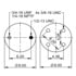 ContiTech 64571 Suspension Air Spring Kit Air Spring - Triple Convoluted (3B12-312/4525, AS8033, FT 330-29 525)