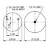 ContiTech 64696 Suspension Air Spring Kit Air Spring - 9 9B-20 P 740, 8-9" Ride Height, 6800 Load at 100 PSI, 12.1" Max