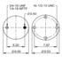 64650 by CONTITECH - Air Spring Rolling Lobe - 9 10-16 P 769 (1R12-541/AS8825)