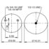 64692 by CONTITECH - Air Spring Rolling Lobe - 9 9/16 P 568 (1R11-292/8568, AS9626, HDV9626)