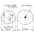 ContiTech 67588 Suspension Air Spring Kit Suspension Air Spring - 11.5 in. Design Height, 12.6 in. Max Diameter, 19.6 in. Max