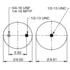 ContiTech 68151 Suspension Air Spring Kit Trailer Air Spring - Rolling Lobe, 9 10-13.5 P 874, 8.5 in. Design Height, 12.6 in.