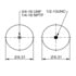 64517 by CONTITECH - Double Convoluted Air Spring - For Watson and Chalin Suspension, 6.31" Top Plate Diameter