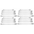 Mountain ex-pffgbxz-5pc Wrench Set 5-Piece Metric Double Box Universal Spline Reversible Ratcheting Wrench Set
