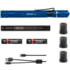 Coast 21518 Flashlight HP3R Rechargeable LED Penlight, 500 Lumens, Universal Twist Focus Beam, Blue Body