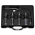 CTA Tools 9376 Radiator Cap Tester Adapter Adjustable Tapered Universal Radiator Pressure Tester Kit with Hand Pump