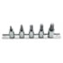 CTA Tools 8140 Socket Drive Extension 5-Piece 3/8" Drive MorTorq Spiral System Socket Set with Rail