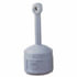 Justrite 26800 Cigarette Butt Receptacle, Smokers Cease Fire, Self Extinguishing Design, 38-1/2" High, Pewter Gray