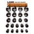 Lang 1291 Axle Nut 22-Piece Axle Nut Display, Steel, With Rack & Sockets, 2-3/32" - 4-1/8"
