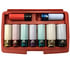 CTA Tools 7800 Socket 9-Piece 1/2" Drive Color-Coded Thin Wall Wheel Protector Impact Socket Set with Magnet Inserts