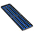 Ernst 8451 Drive Socket Storage Rail 18 In. 3 Rail Multi Drive 57 Twist Lock Clip Blue Socket Boss Organizer Tray