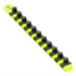 Ernst 8439HV 13â€ Socket Organizer with 11 Twist Lock Clips - HI-VIZ - 1/2â€