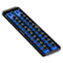 Ernst 8497 Drive Socket Storage Rail 22-Piece 1/2 In. Drive Blue Impact Resistant Benchtop Universal Socket Tray Organizer