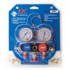 FJC, Inc. 6761 Manifold Pressure Gauge R-134a Aluminum Manifold Gauge Set with Sight Glass, 72-Inch Hoses, and Quick Couplers