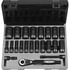 Grey Pneumatic 82036D Socket 1/2" Drive x 1-1/8" Size, 6-Point, Deep-Length, Duo-Socket