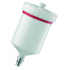 SATA 27243 Spray Gun Cup Reusable 0.6 Liter QCC PVC Plastic Gravity Paint Cup for Spray Guns, without Fine Thread