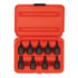 Sunex Tools 3670S Socket Set 9-PC 3/8" Drive Internal Star Impact Socket Set in Chrome Molybdenum with Blow-Molded Storage