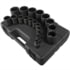 Sunex Tools 2819 Socket Set 19-PC 1/2 in. Drive 12-Point Fractional SAE Impact Socket Set in Chrome Molybdenum with Storage